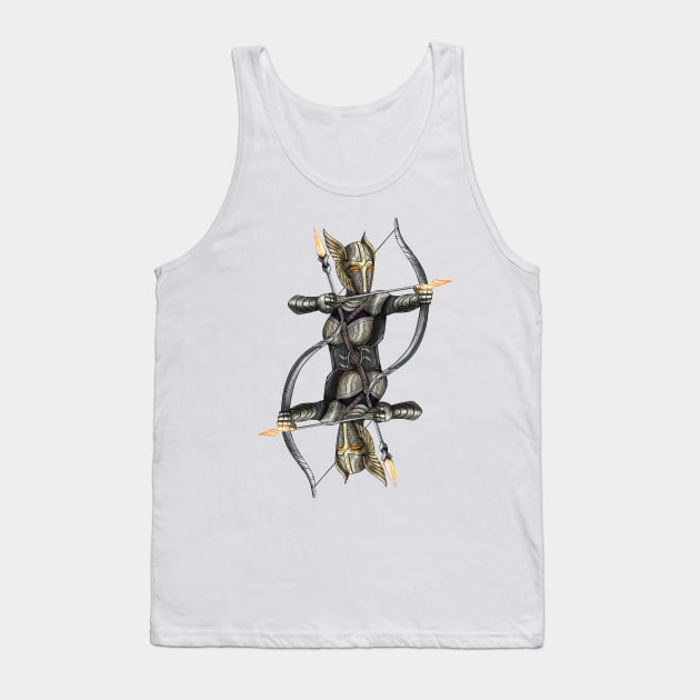 Futuristic valkyrie Tank Top by TimeSkiff